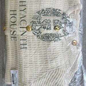 Brand new w /tags Tuckernuck cream woven Maybourne cardigan